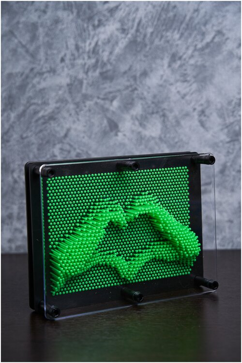 ПинАрт экспресс скульптор 3D игрушка антистресс (зеленый) 15х20 см