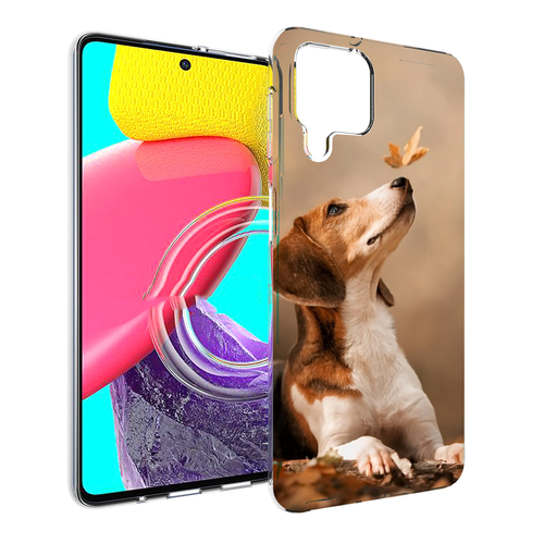 Чехол MyPads бигль-собака для Samsung Galaxy M53 (SM-M536) задняя-панель-накладка-бампер