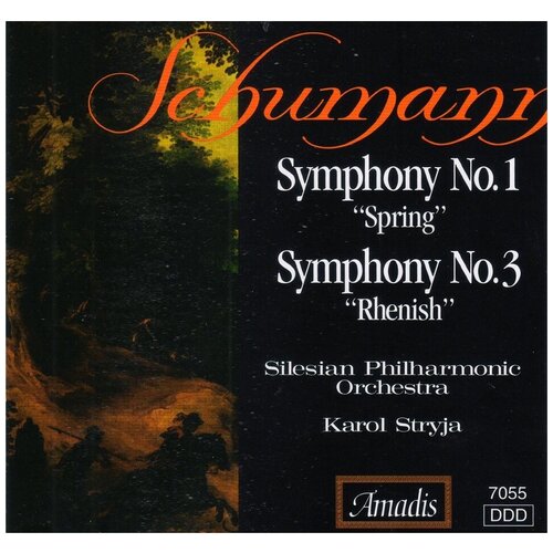 Schumann - Symphonies 1  & 3- Amadis CD Чехия (Компакт-диск 1шт) Шуман