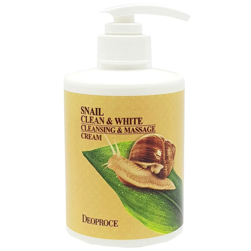 Крем для тела массажный очищающий с улиткой Deoproce Snail Clean  Massage Cream 430ml