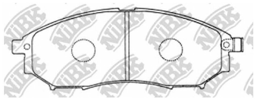Колодки тормозные дисковые NIBK PN2444