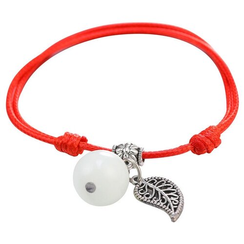 фото Браслет-нить радость, красный