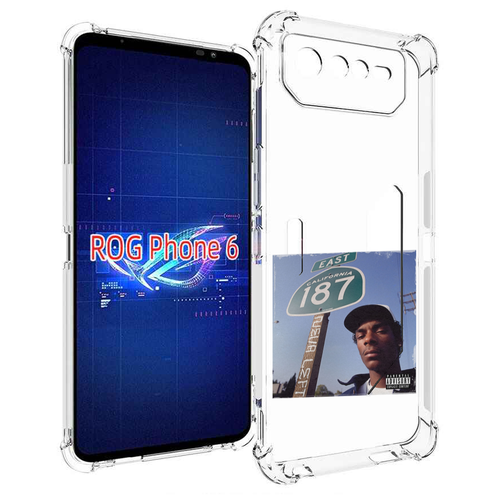 Чехол MyPads Snoop Dogg NEVA LEFT для Asus ROG Phone 6 задняя-панель-накладка-бампер чехол mypads snoop dogg neva left для itel a48 задняя панель накладка бампер