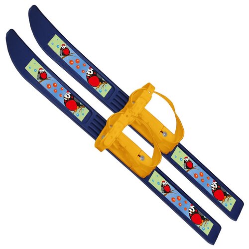 Мини-лыжи +крепления Снегири без упаковки