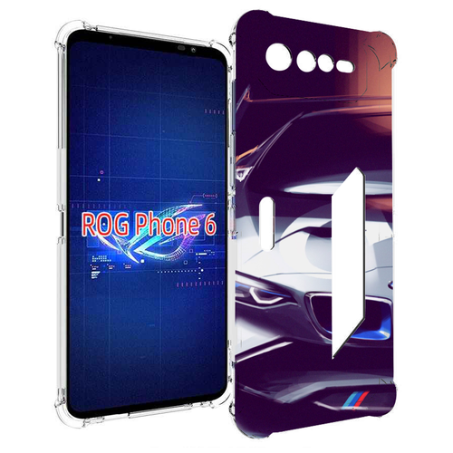 Чехол MyPads Бэмвэ мужской для Asus ROG Phone 6 задняя-панель-накладка-бампер чехол mypads toyota тойота 4 мужской для asus rog phone 6 задняя панель накладка бампер