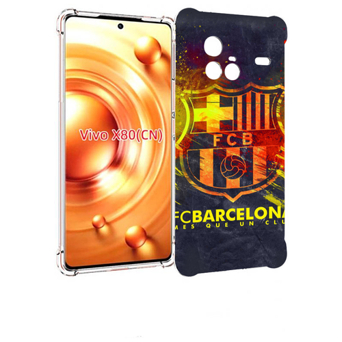 Чехол MyPads FC-Barcelona-Wallpaper-3 для Vivo X80 задняя-панель-накладка-бампер
