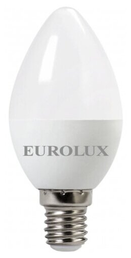 Лампа светодиодная LL-E-C37-5W-230-2,7K-E14 (свеча, 5Вт, тепл, Е14) Eurolux