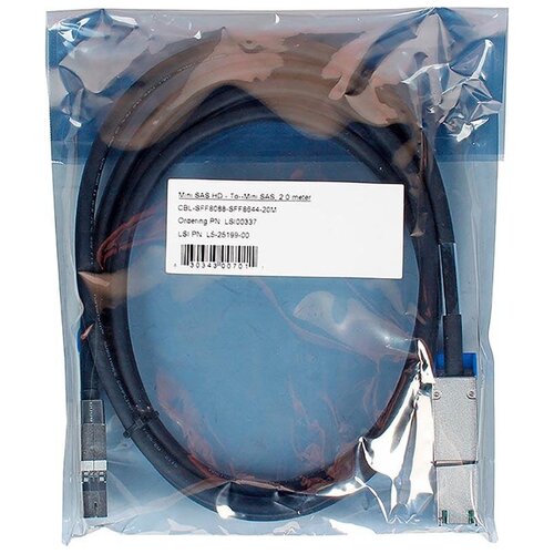 Кабель Broadcom Кабель CBL-SFF8644-8088-10M (LSI00336 / L5-25196-00 ) SFF8644 to SFF8088 кабель broadcom кабель cbl sff8644 8088 20m lsi00337 l5 25199 00 sff8644 to sff8088