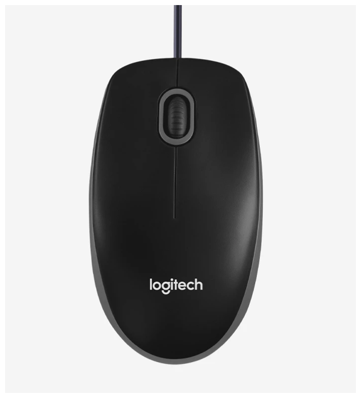 Мышь Logitech проводная оптическая мышь мышь для компьютера черного цвета 800 dpi