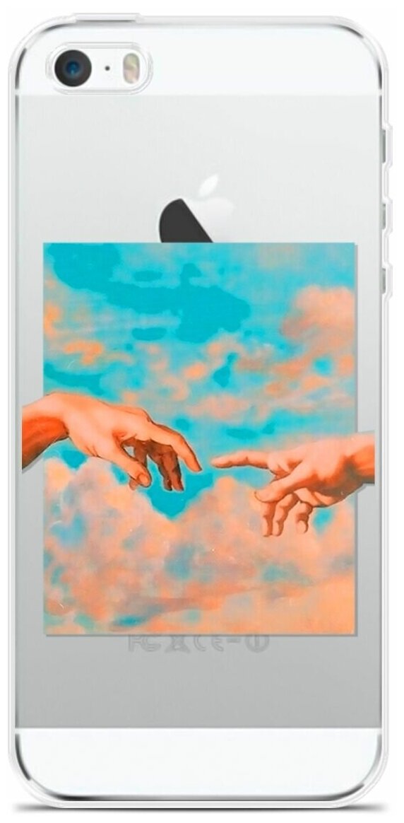Силиконовый чехол на Apple iPhone 5/5s/SE Искусство / для Эпл Айфон 5/5C/CE