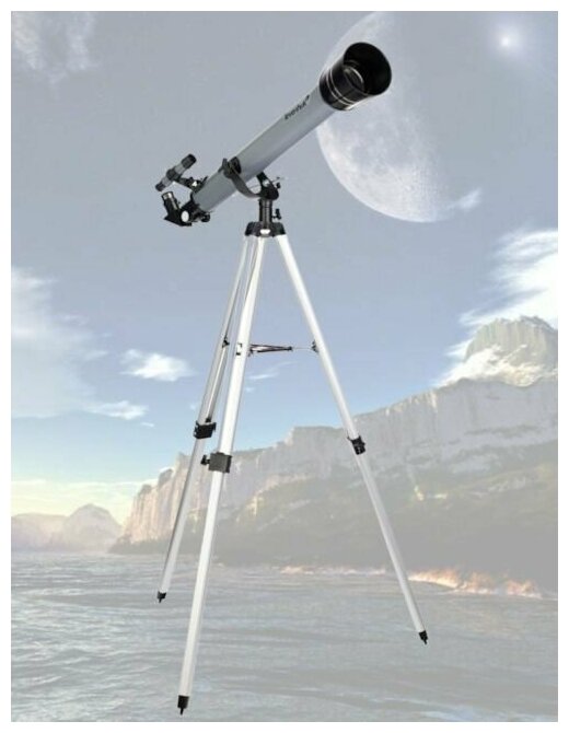 Телескоп Levenhuk Blitz 60 Base рефрактор d60 fl700мм 120x серый/черный - фото №13