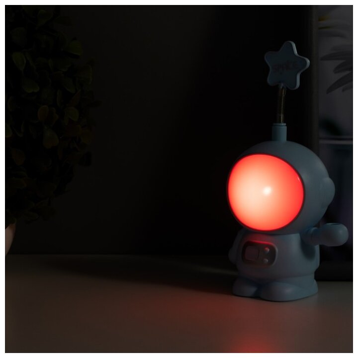 Лампа детская светодиодная RISALUX Астронавт со звездой 7654103, 3 Вт - фотография № 8