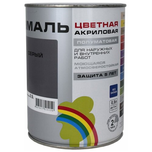 Colors 220 грунтовка по металлу радуга вд ак р 150 0 9 л цвет серый