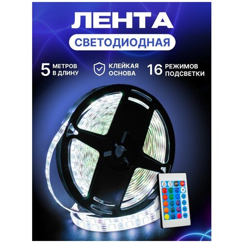 Светодиодная лента RGB с пультом