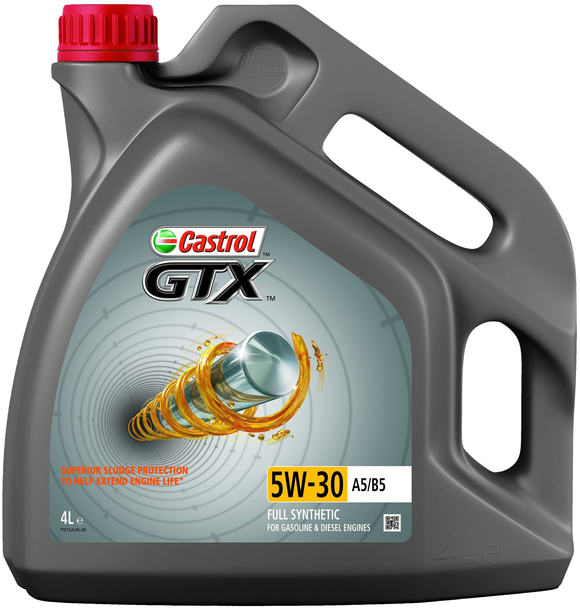 Моторное масло CASTROL GTX 5W-30 A5/B5, 4 Л. Артикул 15BE03