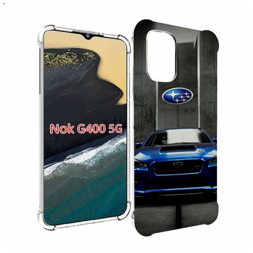 Чехол MyPads subaru субару 1 мужской для Nokia G400 5G задняя-панель-накладка-бампер