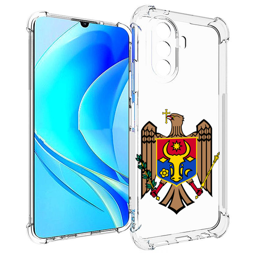 Чехол MyPads герб-молдовы для Huawei Nova Y70 / Nova Y70 Plus (MGA-LX9N) / Huawei Enjoy 50 задняя-панель-накладка-бампер
