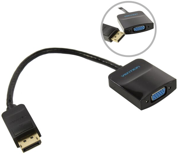 Адаптер-переходник Vention DisplayPort 20M > VGA 15F