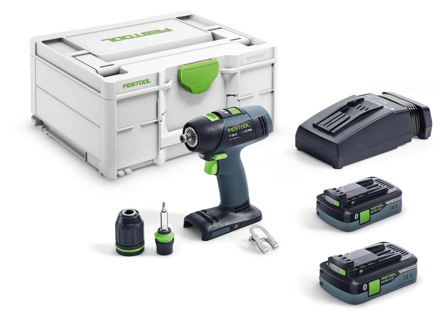 Аккумуляторная дрель-шуруповёрт Festool T 18+3 HPC 4,0 I-Plus