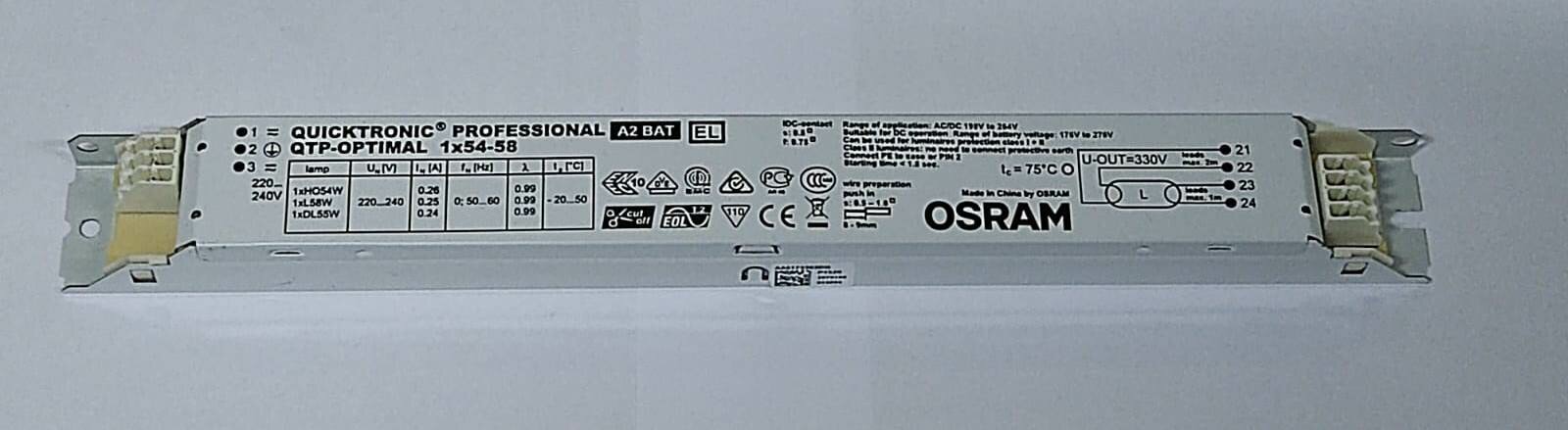 Аппарат пускорегулирующий электронный (ЭПРА) QTP-OPTIMAL 1х54-58/220-240 OSRAM 4008321873729