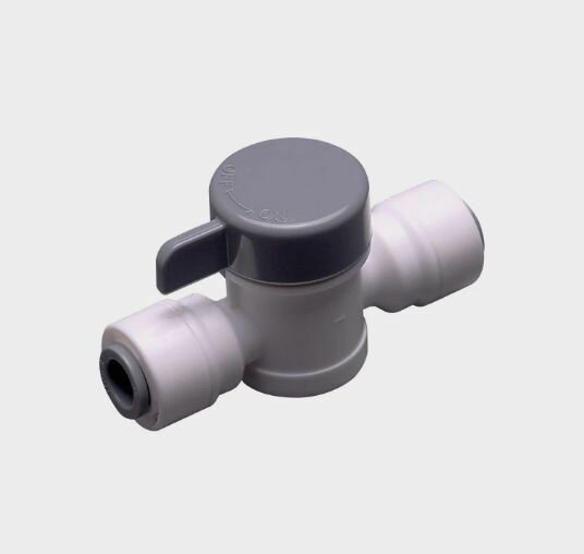 фото Кран для фильтра на трубку 1/4" ITiger (фитинг под трубку 1/4'), совместим со всеми системами (Родничок, Гейзер, Барьер, Аквафор, AquaPro, Raifil, Atoll)