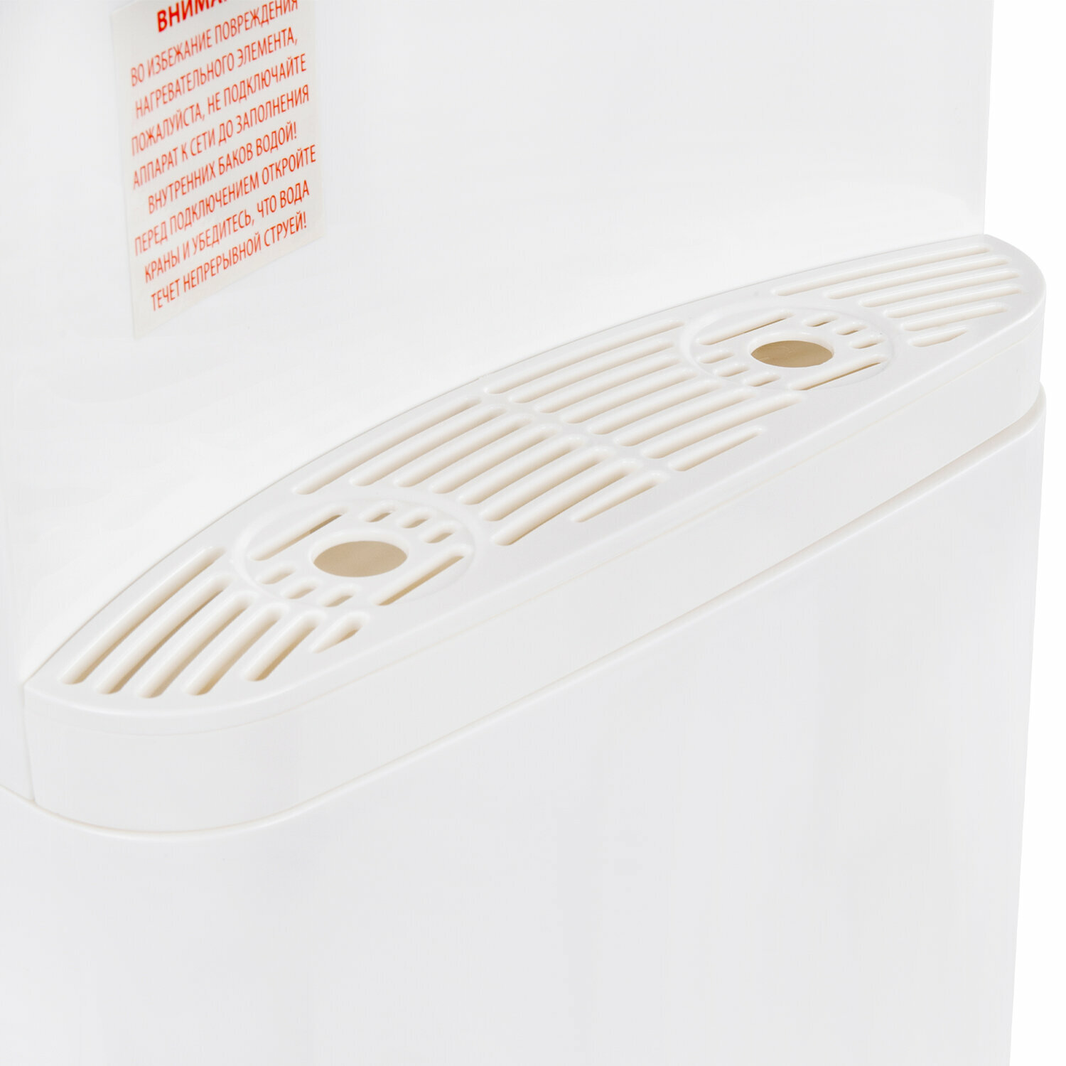 Кулер для воды напольный с нагревом и охлаждением, диспенсер с 2 кранами, шкафом белый, Sonnen FSE-02Wc, 456167 - фотография № 9