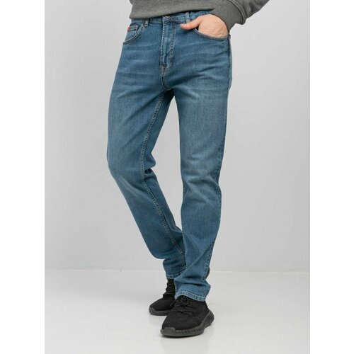 Джинсы Lee Cooper, размер W34/L32, синий джинсы зауженные lee размер w34 l32 синий