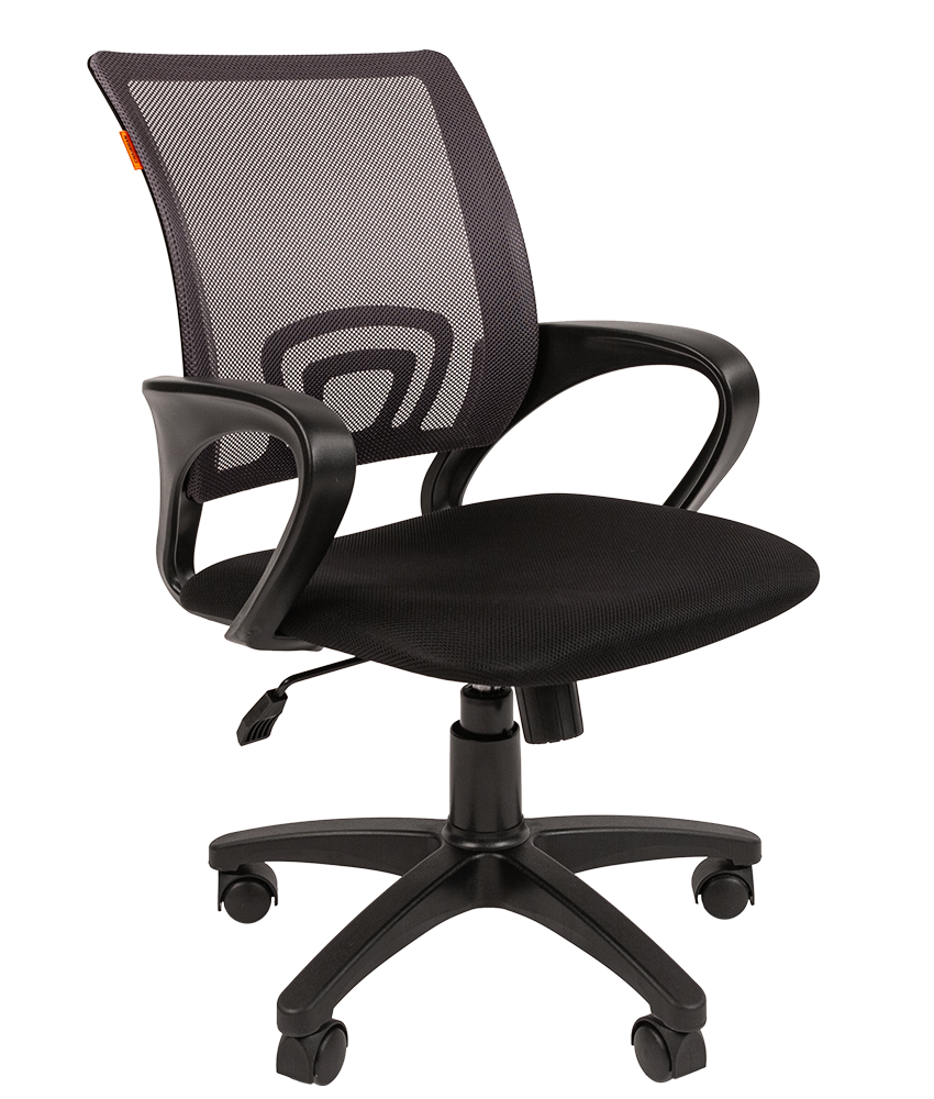 Компьютерное кресло Chairman 696 для оператора, обивка: сетка/текстиль, цвет: серый / черный