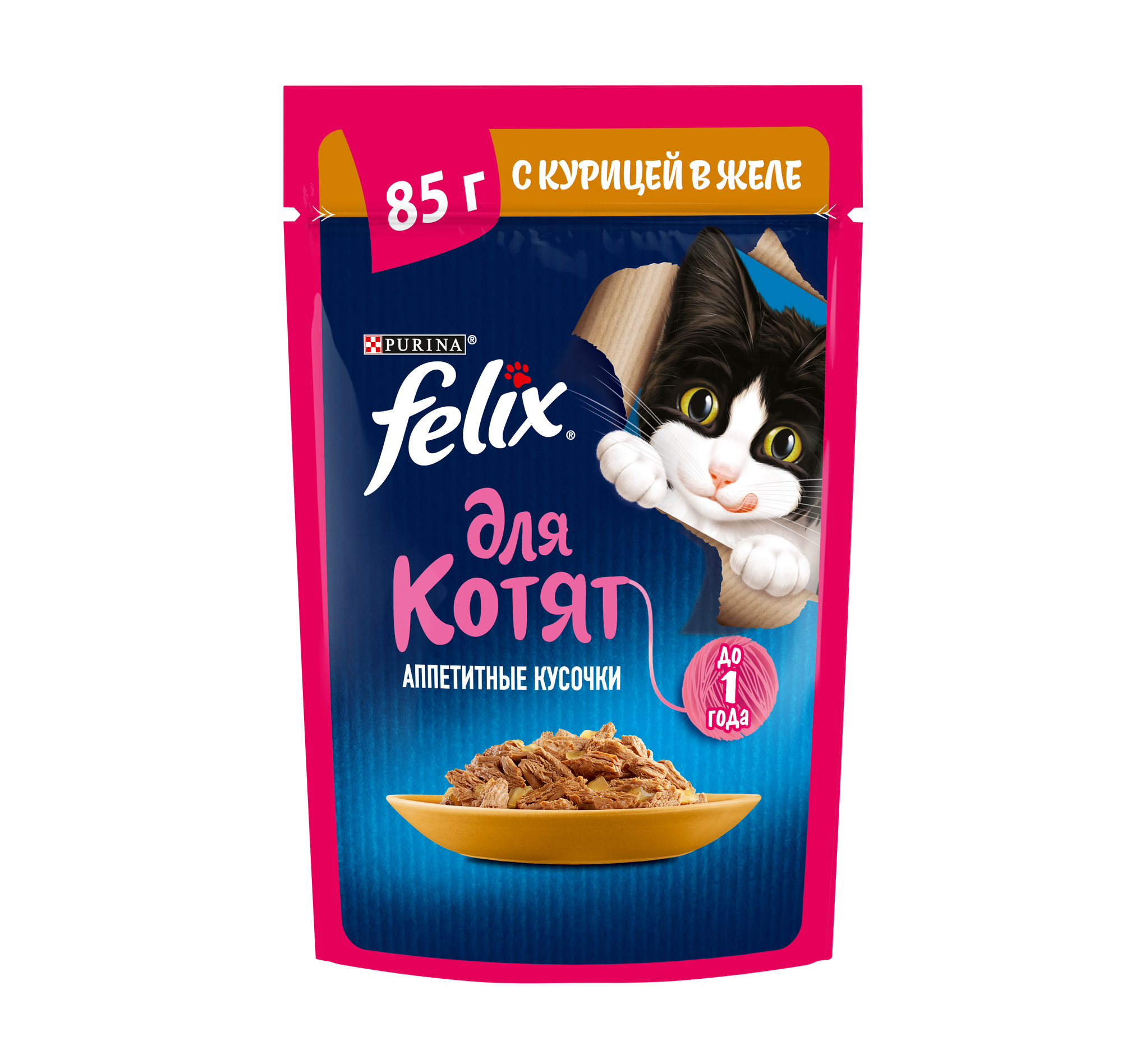 Felix Корм влажный для котят курица - фото №11