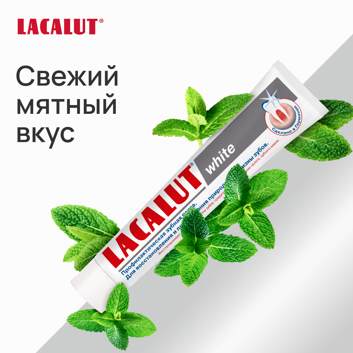 Lacalut white, профилактическая зубная паста, 75 мл