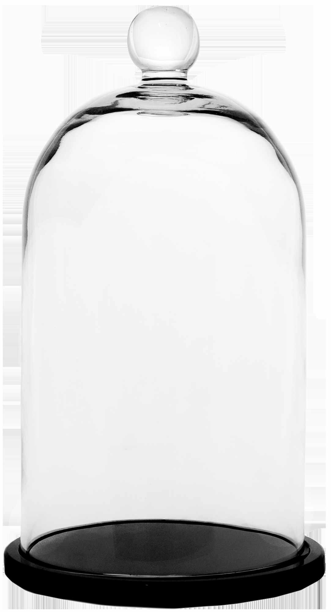 Колпак с подставкой «Родрик» стекло цвет прозрачный 25 см