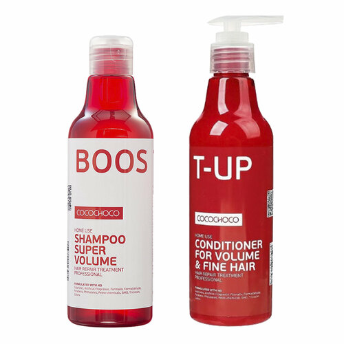 CocoChoco BOOST-UP Шампунь и кондиционер для придания объема 250 мл шампунь для волос boost up super volume