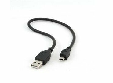 Кабель (GEMBIRD/Cablexpert (08178) CCP-USB2-AM5P-1 AM/miniBM 5P 0.3м экран (10))