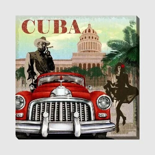 Картина на холсте Куба №2, 60*60 см