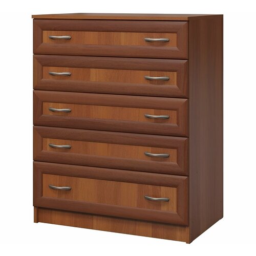 Комод Рио-0,5 с 5 ящиками, 10 ручками и увеличенным нижним ящиком, ШхГхВ: 80х50х100 см