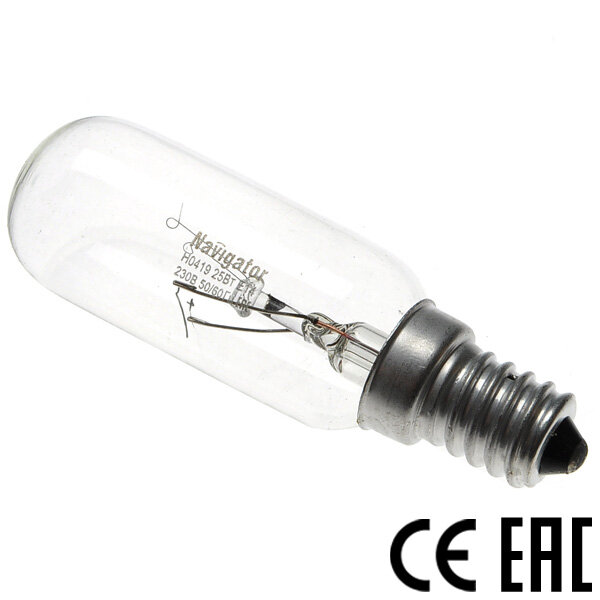 Лампа накаливания прозрачная Navigator 25Вт 61205 NI-T25L-25W-230V-Е14-CL (6 шт. в комплекте)