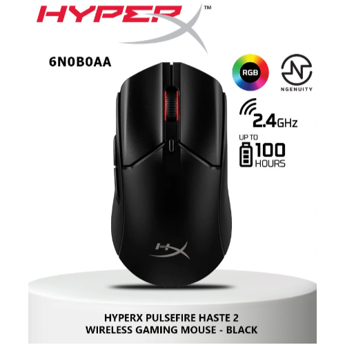 Игровая мышь HyperX Pulsefire Haste 2 Wireless 6N0B0AA черный
