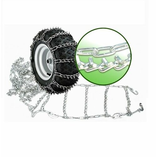 Цепи противоскольжения серия -2800 шипы комплект 2шт R-225 31570 с V-образной вставкой MAN MB Scania Volvo DAF Iveco 17189₽