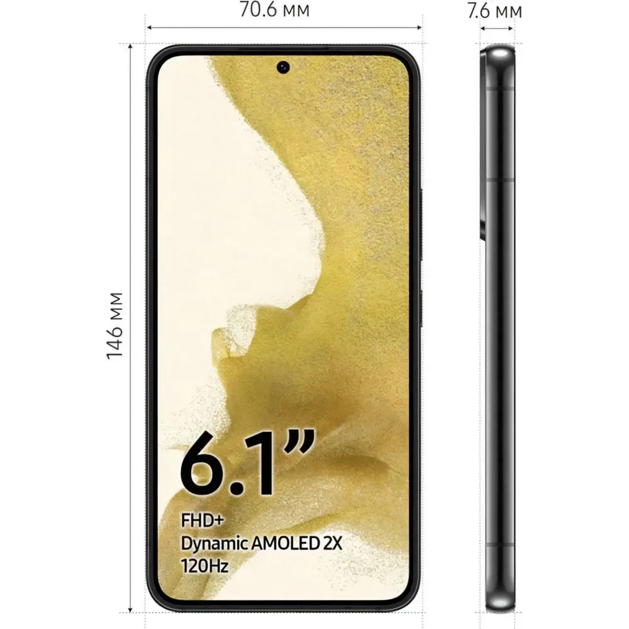 Samsung S22 8/128Gb Black EU