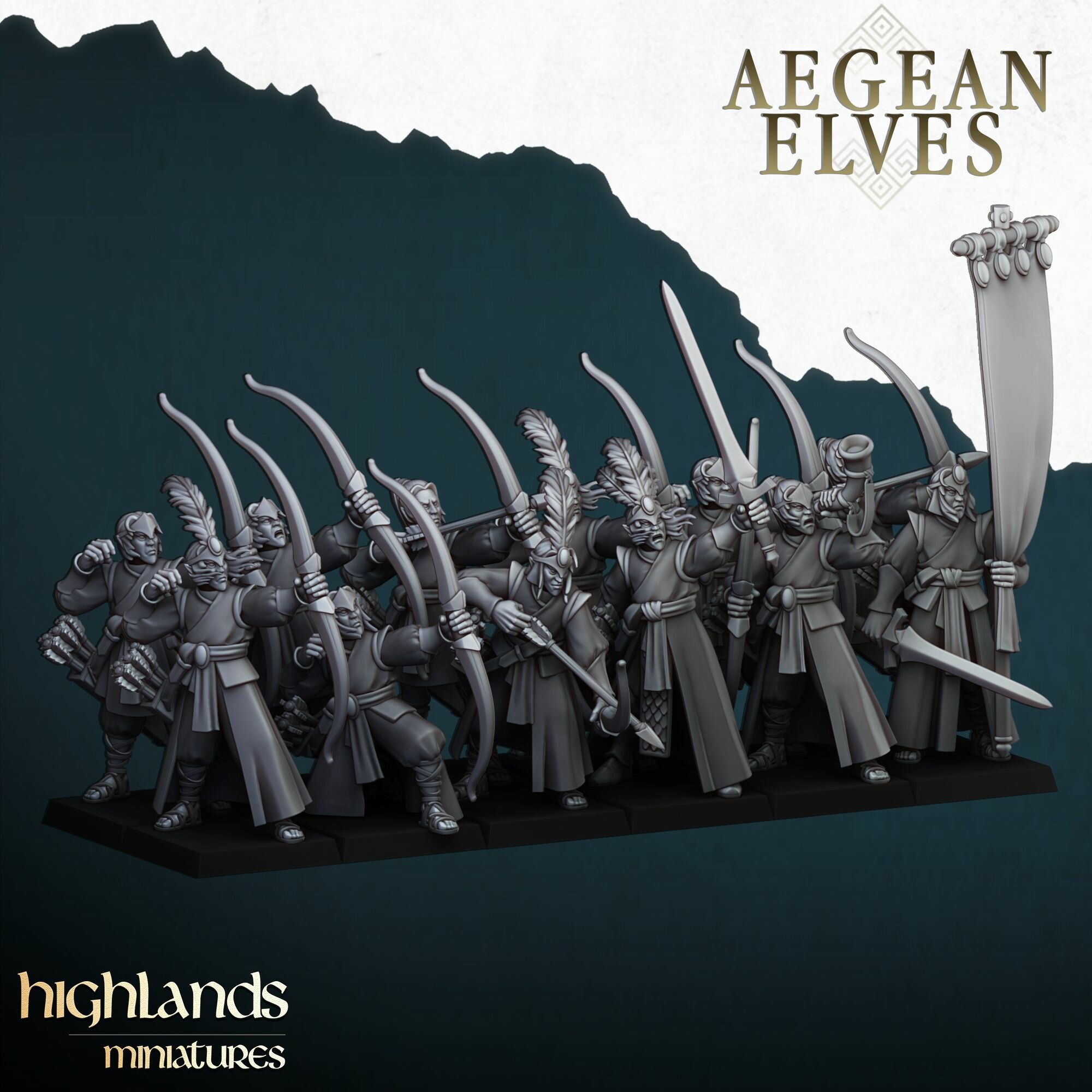 Миниатюры Warhammer Aegean Elves Archers