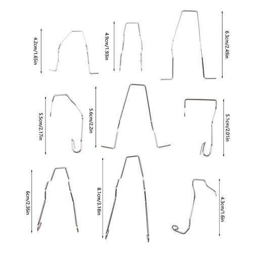 Пружинные зажимы для ламп головного света H1 H3 H4 H7 набор из 9 штук 1set 315₽