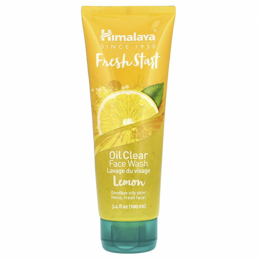 Himalaya, Fresh Start, масляное очищающее средство для умывания, лимон, 100 мл (3,4 жидк. унц.)