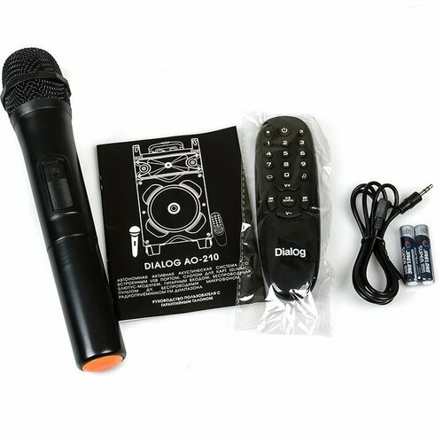 Акустическая колонка DIALOG Oscar AO-210 70W RMS Караоке с беспр микрофон 12700₽