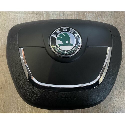 Подушка Шкода Октавия А5, накладка подушки безопасности в руль Skoda Octavia A5/Superb