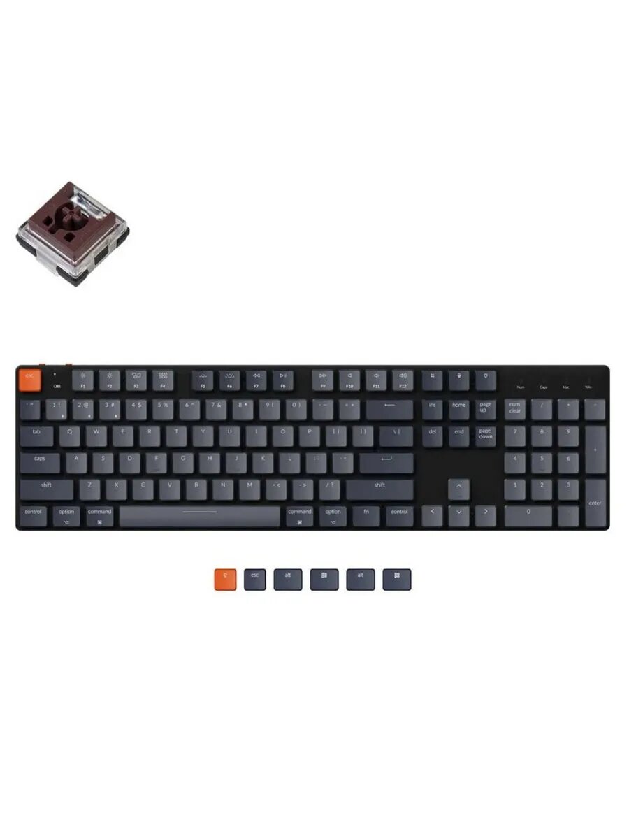 Клавиатура Keychron K5SE, full size, RGB, Brown Switch