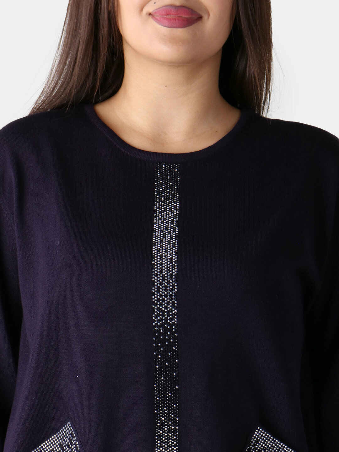 Свитер размер One Size, , фиолетовый — фото 1