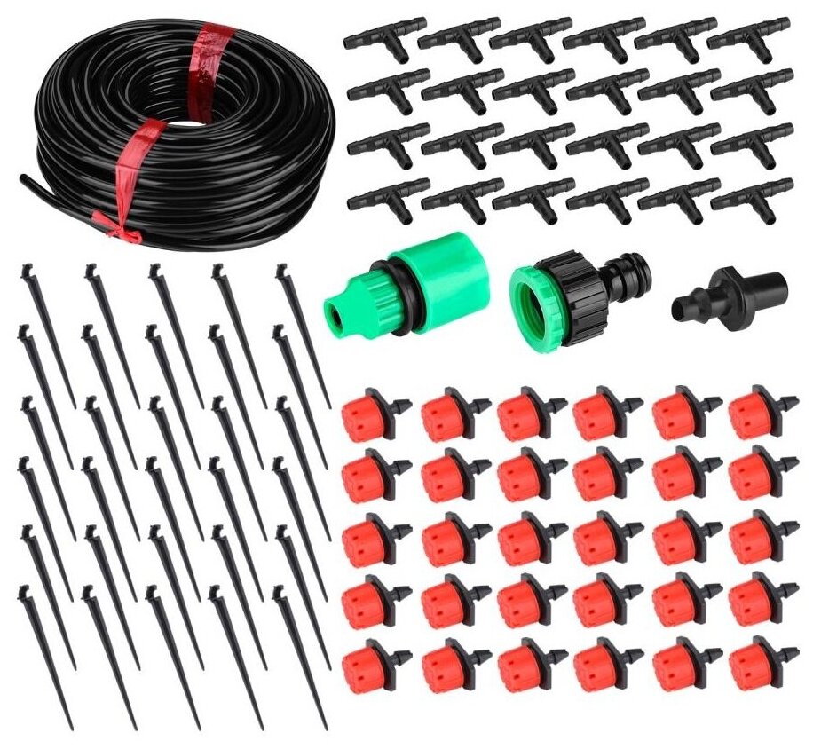 Комплект капельного полива DEKO DKI25, 25м, до 30 растений [065-0943]