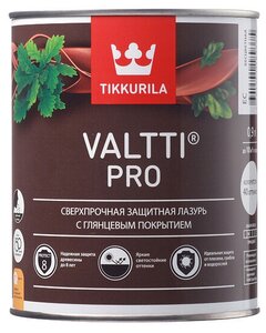 Антисептик <b>Tikkurila</b> <b>Valtti</b> Pro декоративный для дерева бесцветный 0,9 л Пленочно-лессирующая лазурь