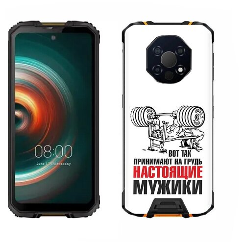 чехол mypads бодибилдинг для мужиков для oukitel f150 r2022 задняя панель накладка бампер Чехол задняя-панель-накладка-бампер MyPads бодибилдинг для мужиков для Oukitel WP13 противоударный