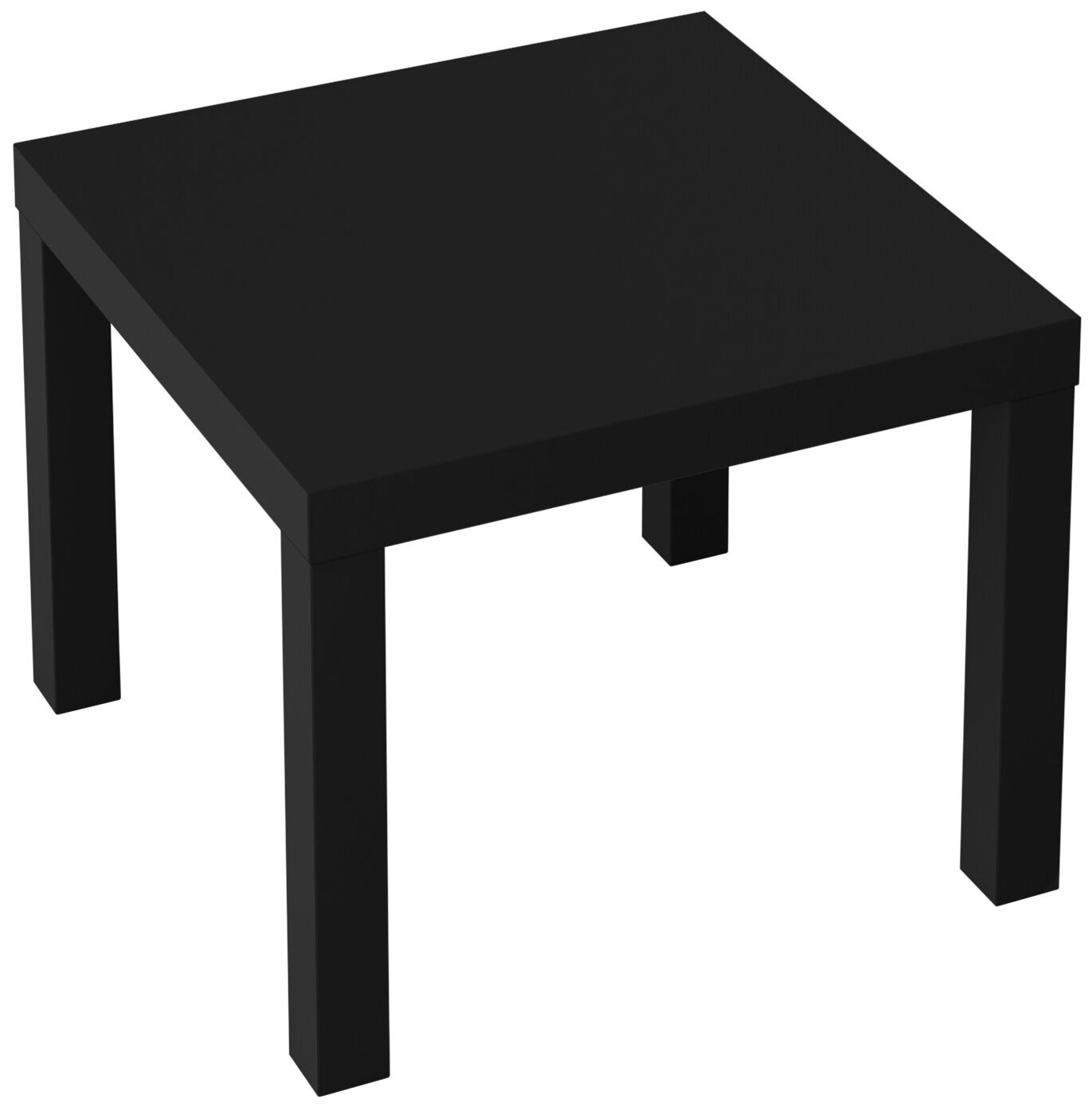 Лайк стол журнальный / придиванный 55х55 см, цвет Черный - фотография № 4
